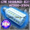 E27 Corn light 12W High Brightness 60 LEDs 5050SMD LED AC200~230V Warm White | eBay</title><meta name=