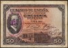 BILLETE DE 50 PTAS. DE 1927