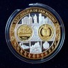 Silbermedaille mit 24 K Feingoldauflage: San Marino 