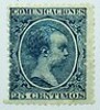  1889-99 SPAIN Y&T#204(*) MNG 25c blue 