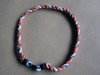 TITANIUM Ionic Sports Baseball NECKLACE ROPE Tornado Braid 20