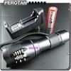  NEW CREE XM-L T6 1800Lm Adjustable Zoomable LED Flashlight Torch +1 x18650 +CH 