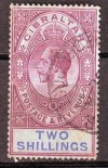 GIBRALTAR 1925 2s, 2/- usado, used. KGV