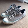  Converse All Star Grey/Sky Blue Uk 8 