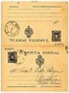  SPAIN REPLYCARD 15c+15c CADETE, LAIZ 38 USED MADRID- BARCELONA 1907 (CC274) 