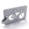  DPL027-01 Silver Stainless Steel Bicycle Bike Pendant Mens Necklace 20