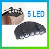  Hands Free 5 LED Head Torch Fishing Climbing Night Cap Light-Camping Cycling 