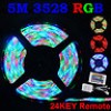  5M 3528 RGB Waterproof 300 LED Strip Festival Light + 24KEY IR remote controller 