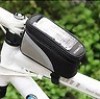  2012 New Cycling Bike Bicycle Frame Pannier Front Tube Bag For Cell Phone Silver 