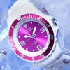  DETOMASO COLORATO PURPLE WHITE RELOJ MUJER 40MM SILICONA BLANCO/ROSA NUEVO 