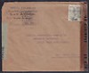  SPAIN 1942 Perfin on double censor cover to New York / Interesting !!!!! 