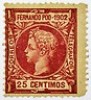  1902 FERNANDO POO Spanish Y&T#103(*) MNG 25c burgundy ***DRY CONTROL NUMBER*** 