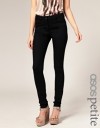 ASOS PETITE Ultra Supersoft Skinny Jeans In Black UK 10