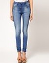  ASOS Supersoft Ultra Skinny Jeans in Light Wash UK 10 