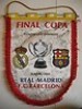  BARCELONA 1990 OLD PENNANT FINAL COPA signed CRUYFF KOEMAN LAUDRUP .. 