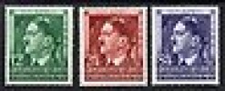  Germany - Generalgouvernement 1944 Birthday Hitler Mi. 117-19 MNH 