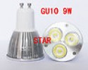  2PCS Gu10 9W Energy Saving Led Light Downlight Cool White 3x3W Bulb Lamp 85-265V 