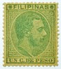  1881-88 PHILIPPINES Spanish Y&T#65** MNH 1c yellowish green 