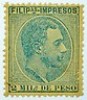  1886-89 PHILIPPINES Spanish STAMPS PRINTED Y&T#2** MNH 2m blue 