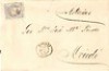  364) SPAIN - ESPANA 1872 COVER RIVADEO to OVIEDO 