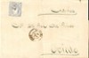  369) SPAIN - ESPANA 1871 COVER RIBADEO - RIBADEO to OVIEDO - CANCEL BLUE 