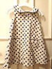  Baby Girl's Ivory & Navy Blue Spotty Corduroy Dress by ZARA - Size: 18-24m 