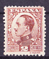  ESPAÑA / SPAIN 1930-31 EDIFIL 490 ALFONSO XIII VAQUER DE PERFIL 