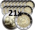 21 X 2 EURO -SERIE 2012- 10º ANIV. ENTRADA EURO TYE-S/C