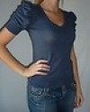  TOPSHOP BLUE TOP/T SHIRT/JUMPER/BLOUSE SIZE 8/10 