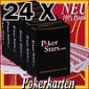  24 X Pokerstars Poker Karten -100% PLASTIK - NICE PRICE 