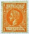  1898 CUBA Spanish Y&T#105(*) MNG 4c orange 