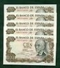  F.C. 5 BILLETES CORRELAT 100 PTS 1970 S/3B S/C 