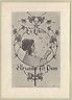  EX LIBRIS BOOKPLATE A RIQUER GRAND FORMAT ESPAGNE SPAIN SPANIEN ESPANA 