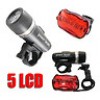  Sports Outdoor Bike Bicycle Light LED Taillight Set Safety Flashlight Torch Sets 