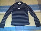  CAMISETA MANGA LARGA ABERCROMBIE & FITCH COLOR AZUL OSCURO TALLA M MUSCLE 