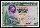 BONITO BILLETE DE 500 PTAS DEL CARDENAL CISNEROS DE 1928