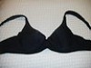  VICTORIA'S SECRET SILK BRA SIZE 34C BLACK UNDERWIRE WATER BRA 