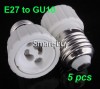 5x E27 to GU10 Base Socket Halogen LED CFL Lamp Light Bulb Adapter Converter SM 