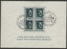 Germany 1937, Deutsches Reich, Hitler Birthday Sheet, Mi #Block 7, CTO