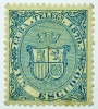 1870 Cuba TELEGRAPH Spanish Y&T#9(*) MNG ONE SHIELD blue