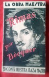 1926 Rimas BÉCQUER prólogo EMILIO CARRERE Ed Nuestra Raza OFERTA