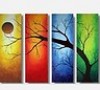  New Modern Abstract Huge Wall Art Oil Painting on Canvas 4pc 