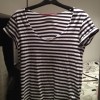 Blue/White Stripped Deep Scoop Neck Tee. Like Topman, River Island, All Saints