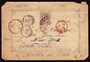  Spain 1887 Post Card H G 7 Barcelona New York 