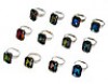  Lot 12 Rings Diamond Stone Style Princess Bulk Wholesale Resell 