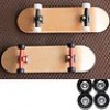  2 Pcs Bearing Wheels Wooden Canadian Maple Deck Fingerboard Skateboards D48 