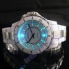 White Dial Fashion Water Mens GIFT Analog Quartz Sport LED Light Wrist Watch