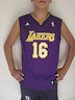  Adidas Shirt Boys Pau Gasol Los Angeles Lakers NBA Basketball Jersey Youth Sz L 