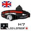  NEW LED LENSER CREE H7 LED CAMPING TACTICAL HEADLAMP TORCH 200 LUMENS + BUNDLE 