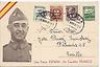  Spain Civil War 1937 Sevilla Franco Illustrated Card Used 